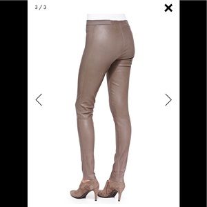 Alice + Olivia Lamb Leather Leggings